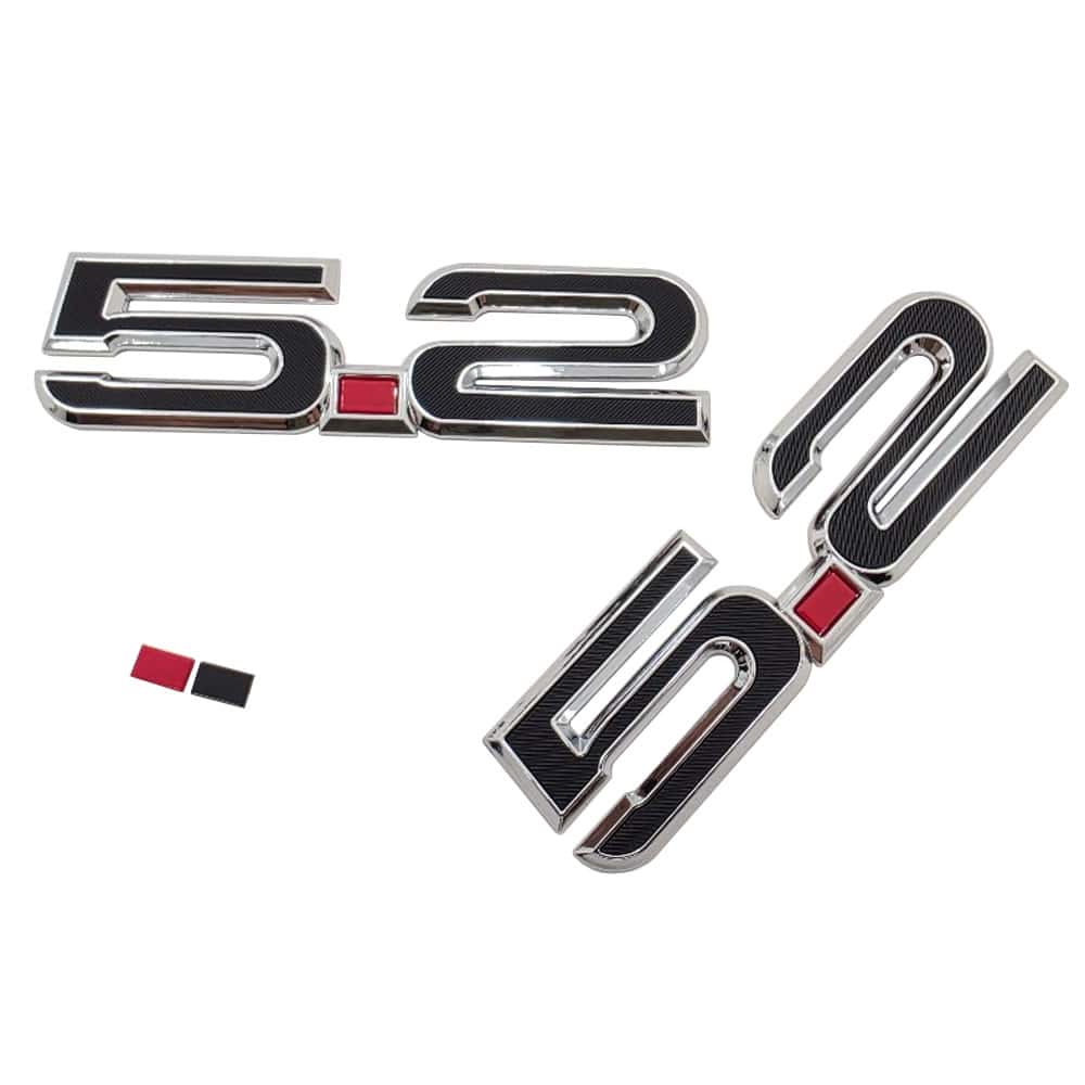 UPR 5.2 OEM Style Fender Emblem Pair (fits F-150 Raptor R, Shelby, GT500, GT350)
