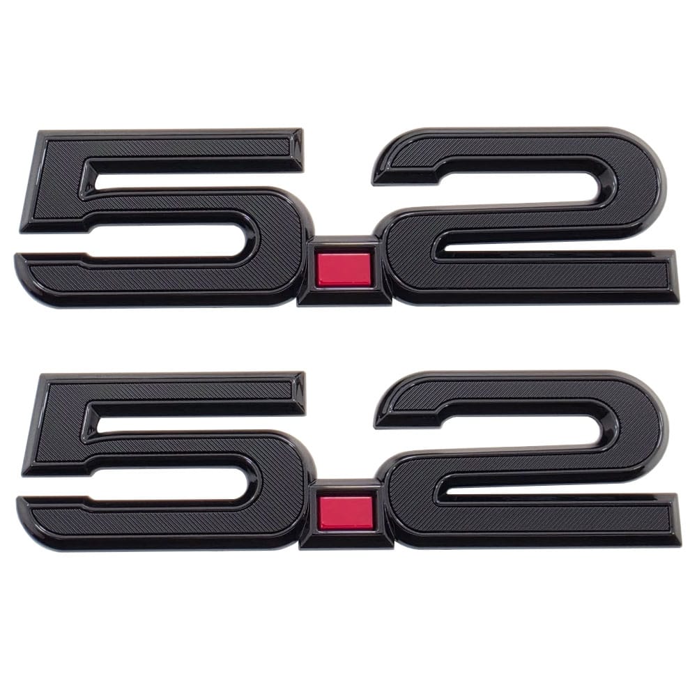 UPR 5.2 OEM Style Fender Emblem Pair (fits F-150 Raptor R, Shelby, GT500, GT350)