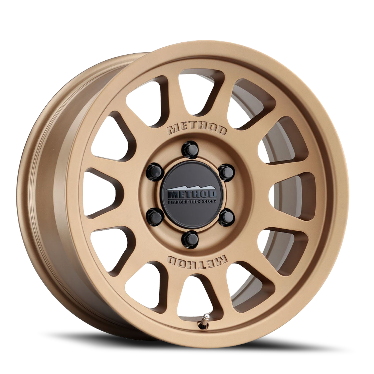 Aluminum Wheels 17x8.5 Bead Grip MR703 Bolt Pattern 6 On 135 Offset 25 Lip Size 0.79 Method Bronze BRZ Method