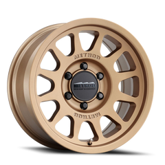 Aluminum Wheels 17x8.5 Bead Grip MR703 Bolt Pattern 6 On 135 Offset 25 Lip Size 0.79 Method Bronze BRZ Method