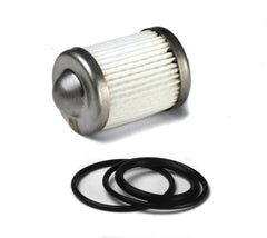 Fuel Filter Element and O-Ring Kit Fits 100 GPH Billet Fuel Filters 10 Micron Holley