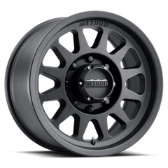 Aluminum Wheels 17x9 Bead Grip MR704 Bolt Pattern 8 On 165.1 Offset 18 Lip Size 1.77 Matte Black MB Method