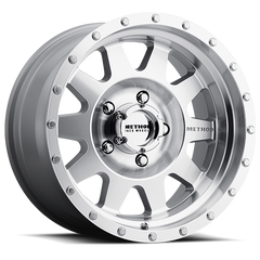 Aluminum Wheels 16x8 The Standard MR301 Bolt Pattern 5 On 114.3 Offset 0 Lip Size 2.52 Machined SL Clear Coat Method