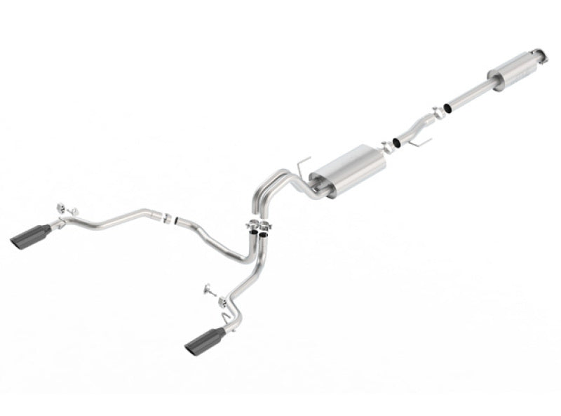 Borla 15-17 Ford F-150 2.7L/3.5L EcoBoost/5.0L V8 Rear Exit S-Type Catback Exhaust Black Chrome - additional view