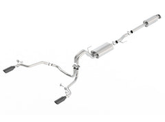 Borla 15-17 Ford F-150 2.7L/3.5L EcoBoost/5.0L V8 Rear Exit S-Type Catback Exhaust Black Chrome - additional view