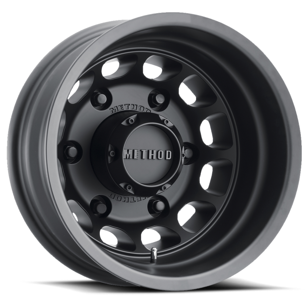Aluminum Wheels 16x5.5 MR901 Dually Bolt Pattern 6 On 205 Offset -138 Lip Size 1.77 Matte Black Method