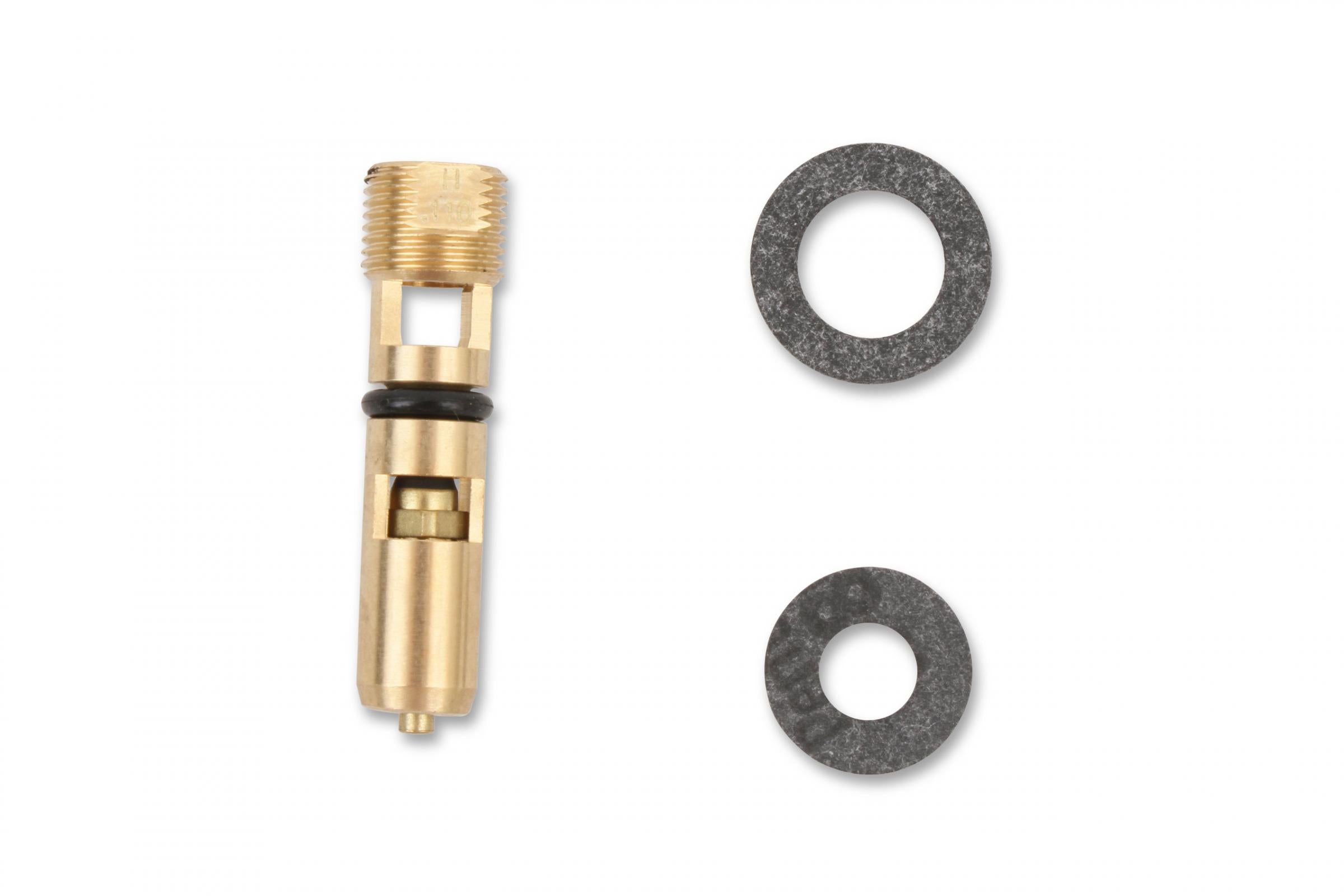 Inlet Needle Viton Inlet Needle Viton Tip Adjustable 0.110 Seat Size (viton Is a Registered Trademark of Dupont Performance Elastomers) Holley