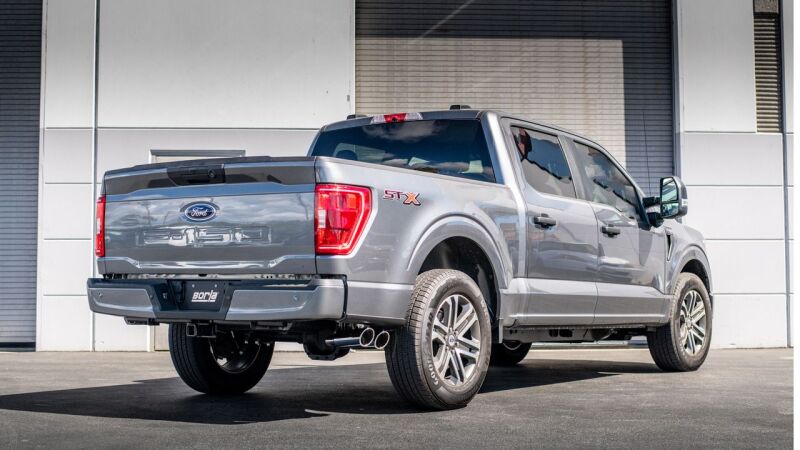 Borla F-150 2021 3.3L Dual Side Exit ATAK Cat-Back Exhaust w/ Chrome Tips - additional view