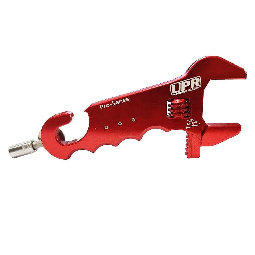 UPR 7075 Billet Adjustable -16 AN Wrench with Dual DZUS Multi-Tool Pit Wrench