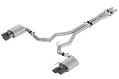 Borla 2018 Ford Mustang GT 5.0L AT/MT 3in ATAK Catback Exhaust Black Chrome Tips w/ Valves - additional view