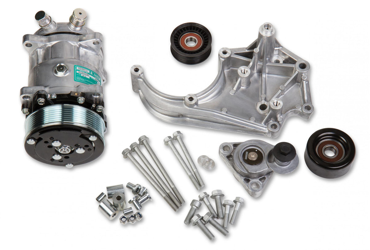LS High-Mount A/C Accessory Drive Kit Includes SD508 A/C Compressor, Tensioner, & Pulleys Passenger's Side A/C Bracket Includes SD508 A/C Compressor, Tensioner, & Pulleys Holley