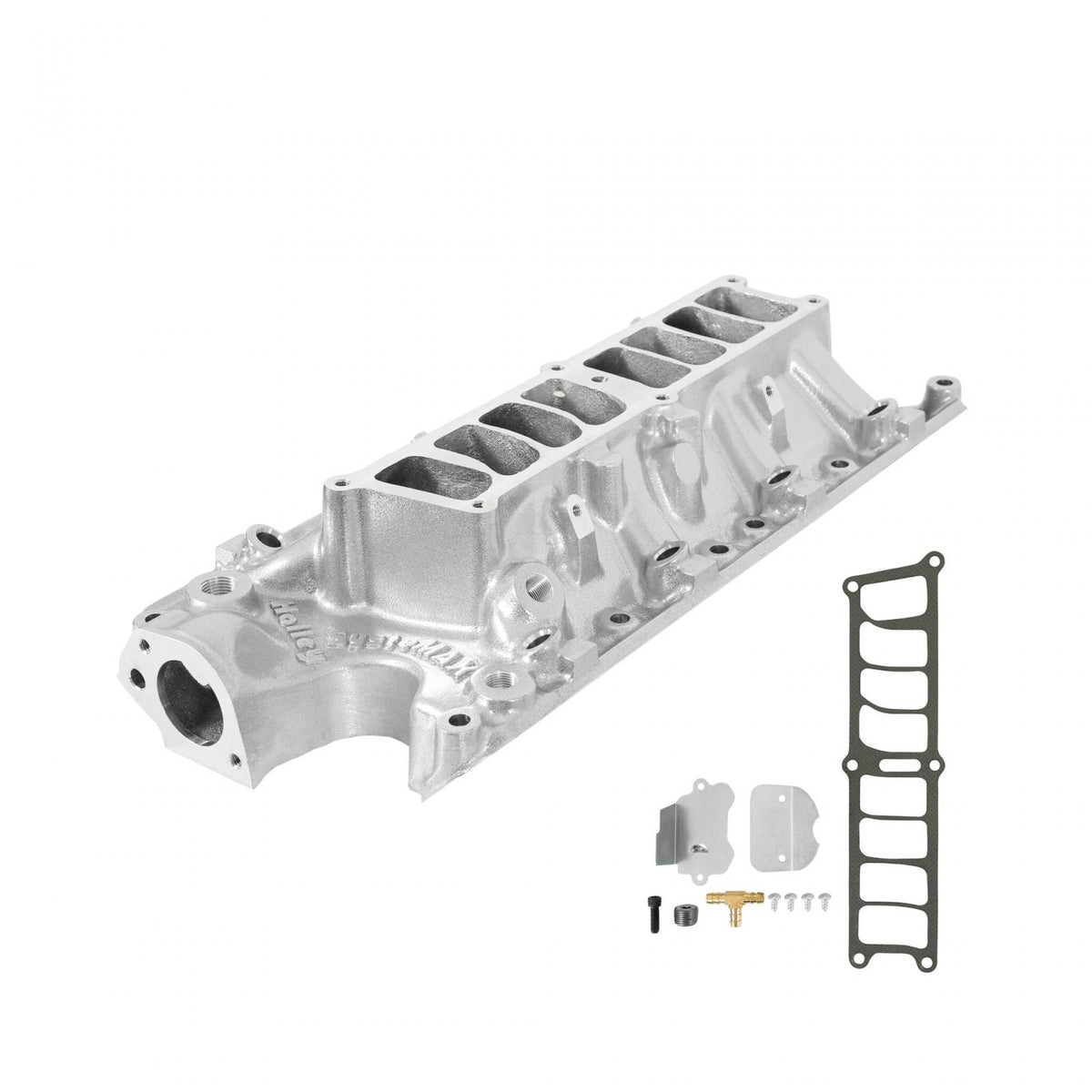 Systemax Lower Intake Ford Small Block V8 EFI Intake Manifold 1986-1995 5.0L Lower Only Shiny Finish Holley
