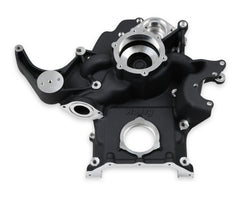Replacement Timing Cover for Gen III Hemi Mid-Mount Accessory Drive System VVT Black Finish Holley