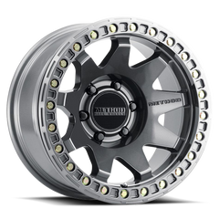 Aluminum Wheels 17x9 MR108 Bolt Pattern 6 On 139.7 Offset -44 Lip Size 0.63 Gloss Titanium GY Method