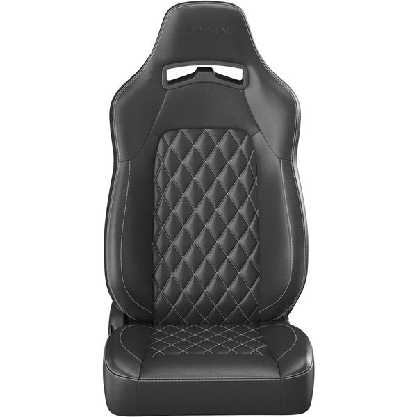 Corbeau Corbeau Trailcat Reclining Seat Black Vinyl, Diamond w/White Stitching