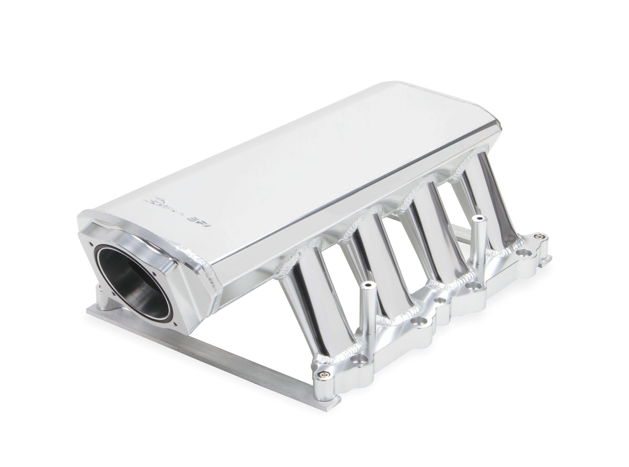 Sheet Metal Fabricated Intake Manifold Holley Sheet Metal Fabricated Intake Manifold For 2015-2017 Ford 5.0L Coyote Engines 90Mm Throttle Body Opening + Fuel Rail Kit Silver Finish With Logo Sniper EFI