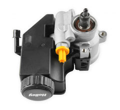 Power Steering Pump Assembly Power Steering Pump Assembly, Aluminum Saginaw (TC) with Bearing Supported Shaft and Integrated Reservoir Holley