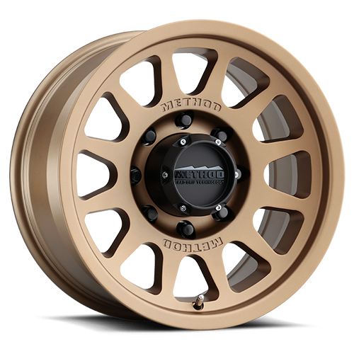 Aluminum Wheels 17x9 Bead Grip MR703 Bolt Pattern 8 On 165.1 Offset -12 Lip Size 1.18 Method Bronze BRZ Method