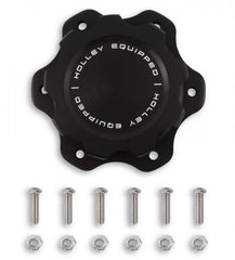 Equipped Billet Fuel Cell Cap 6-Bolt Flange Holley