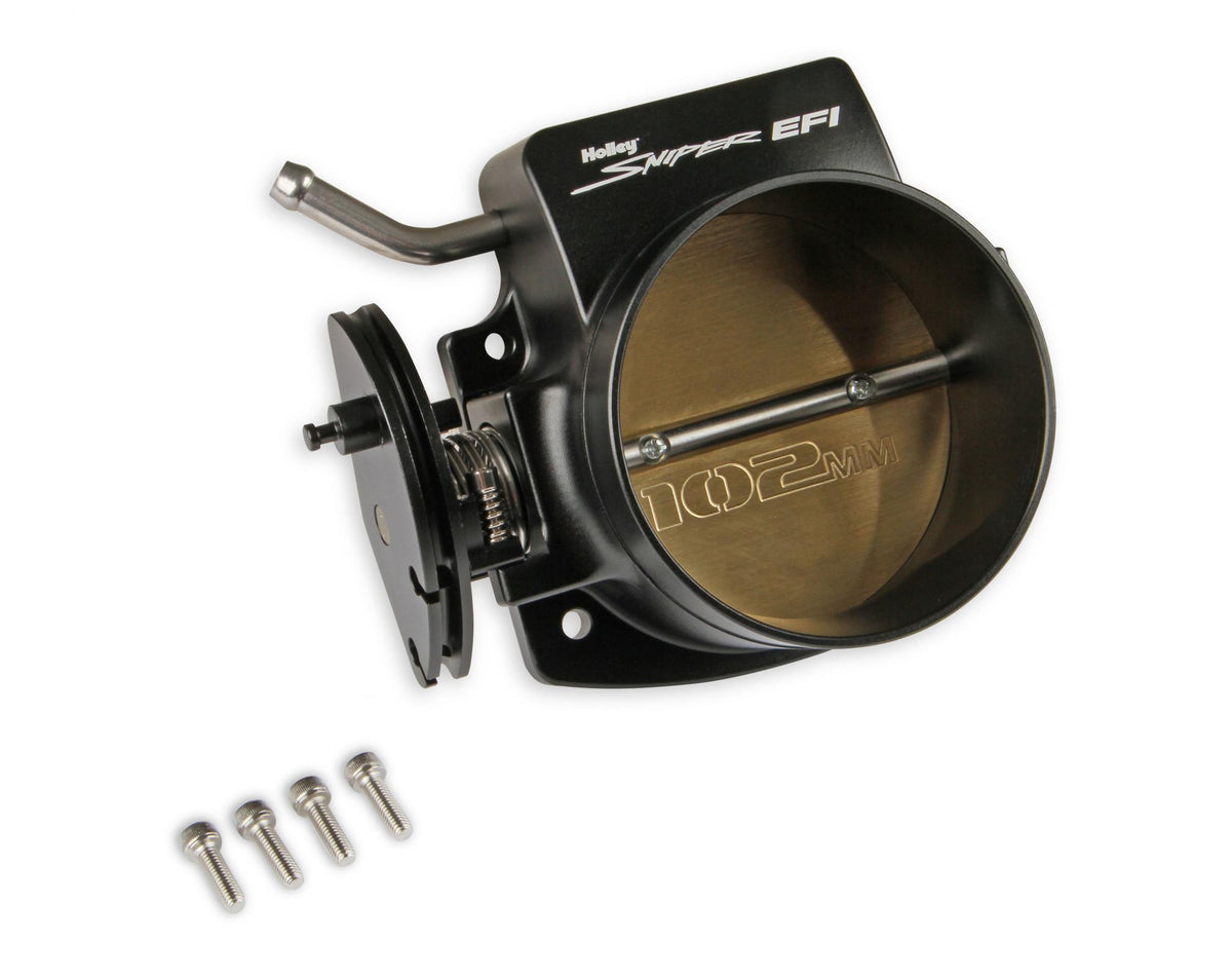 Throttle Body 102Mm Throttle Body Ls Engine, Black With GM Iac Provision Sniper EFI