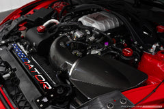 GT500 carbon fiber intake installed detail