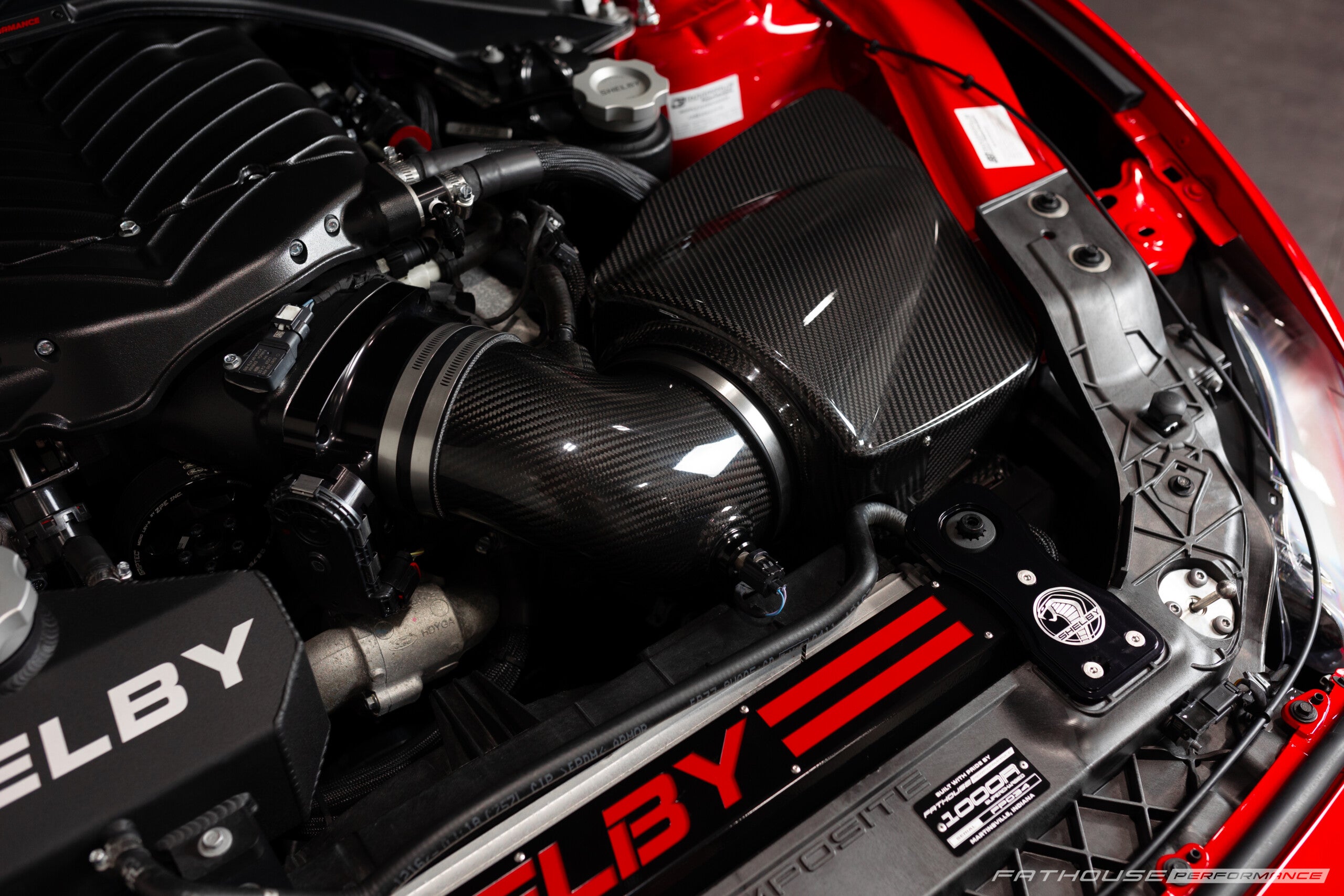 Whipple carbon fiber intake detail
