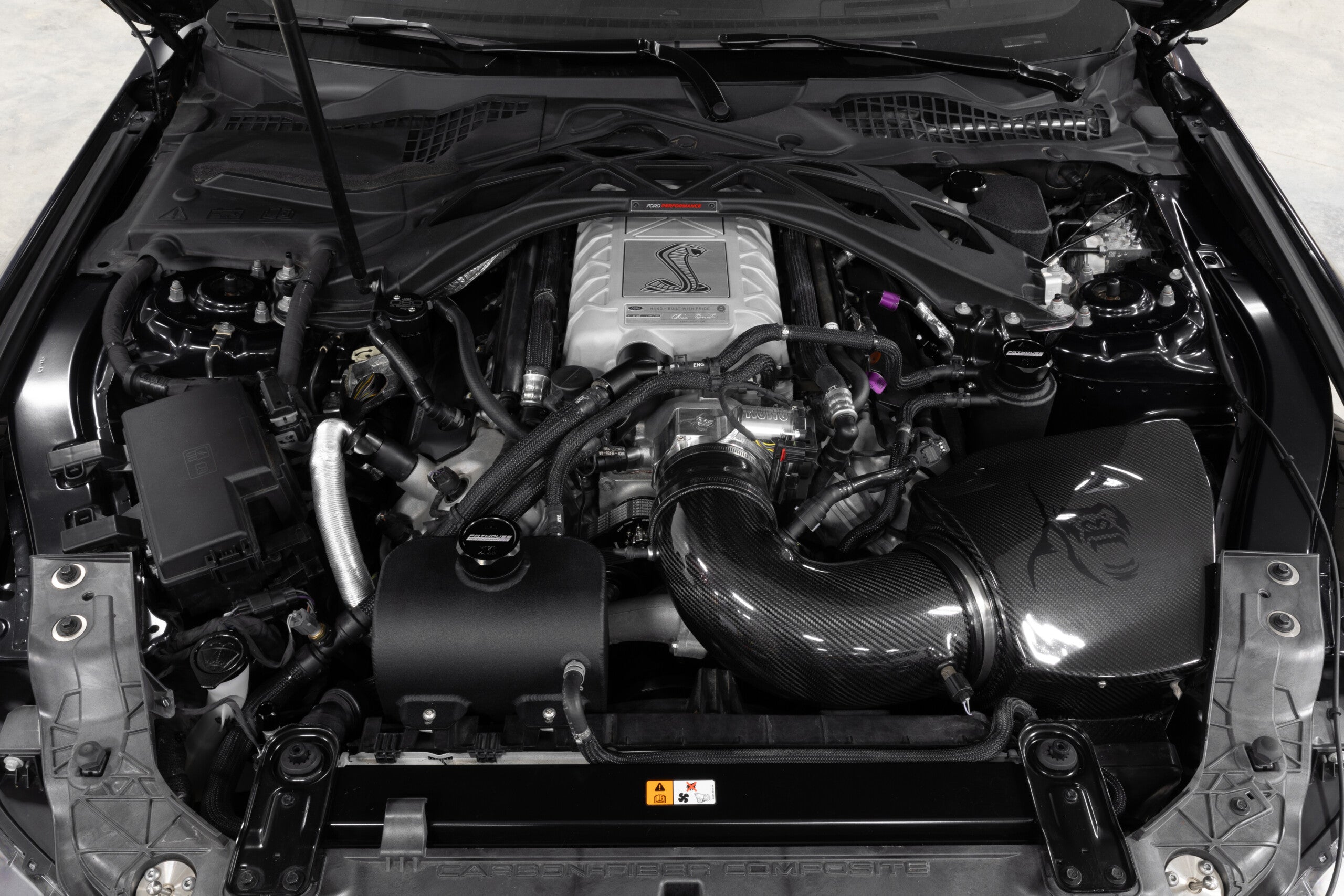 GT500 Coolant Reservoir Package installed