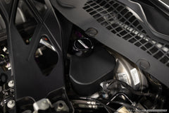 FP Billet Brake Master Cylinder Cap - Black installed