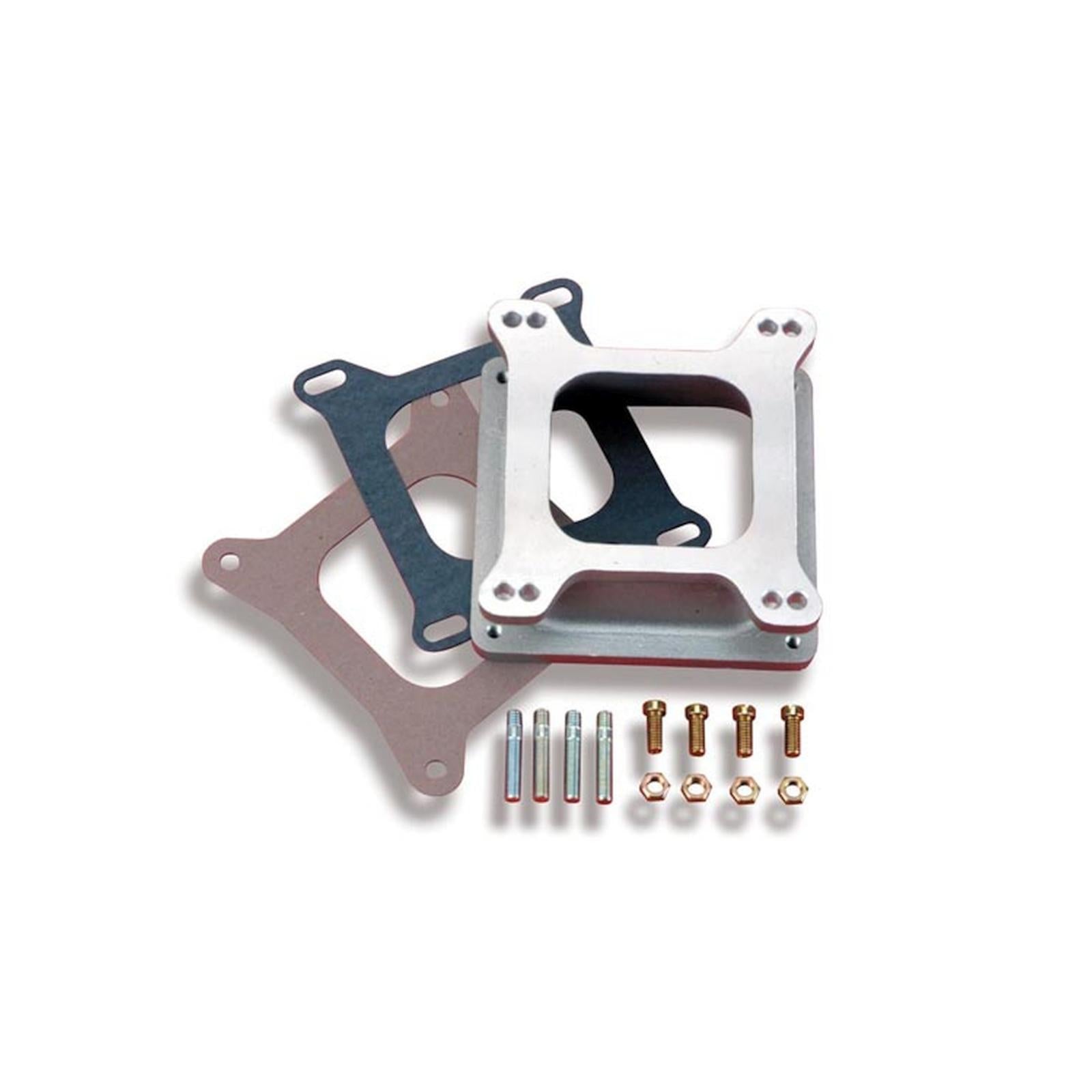 Intake Manifold Spacer Adapter Dominator to Square Bore 2 1/4 Height Cast Aluminum Spacer Holley
