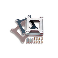 Intake Manifold Spacer Adapter Dominator to Square Bore 2 1/4 Height Cast Aluminum Spacer Holley