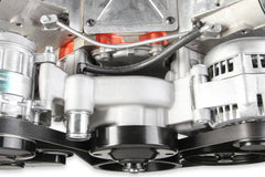 Mid-Mount Complete Accessory System LS Engine Drive Includes SD7 A/C Compressor, Alternator, P/S Pump, Tensioner, Belt, Crank Damper & Pulleys Holley
