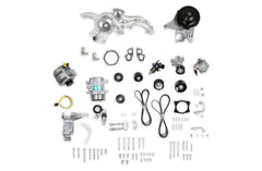 Premium Mid-Mount Complete Accessory System -GM Gen V LT4 Dry Sump Engines Complete GM Gen V LT4 Accessory Drive System W/ Alt, P/S, A/C, Water Pump, Belts, and Hardware Black Finish Holley