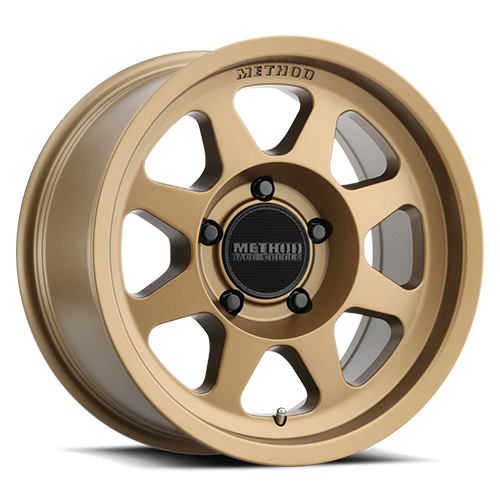 Aluminum Wheels 17x7.5 Bead Grip MR701 Bolt Pattern 5 On 114.3 Offset 30 Lip Size 0.98 Method Bronze BRZ Method