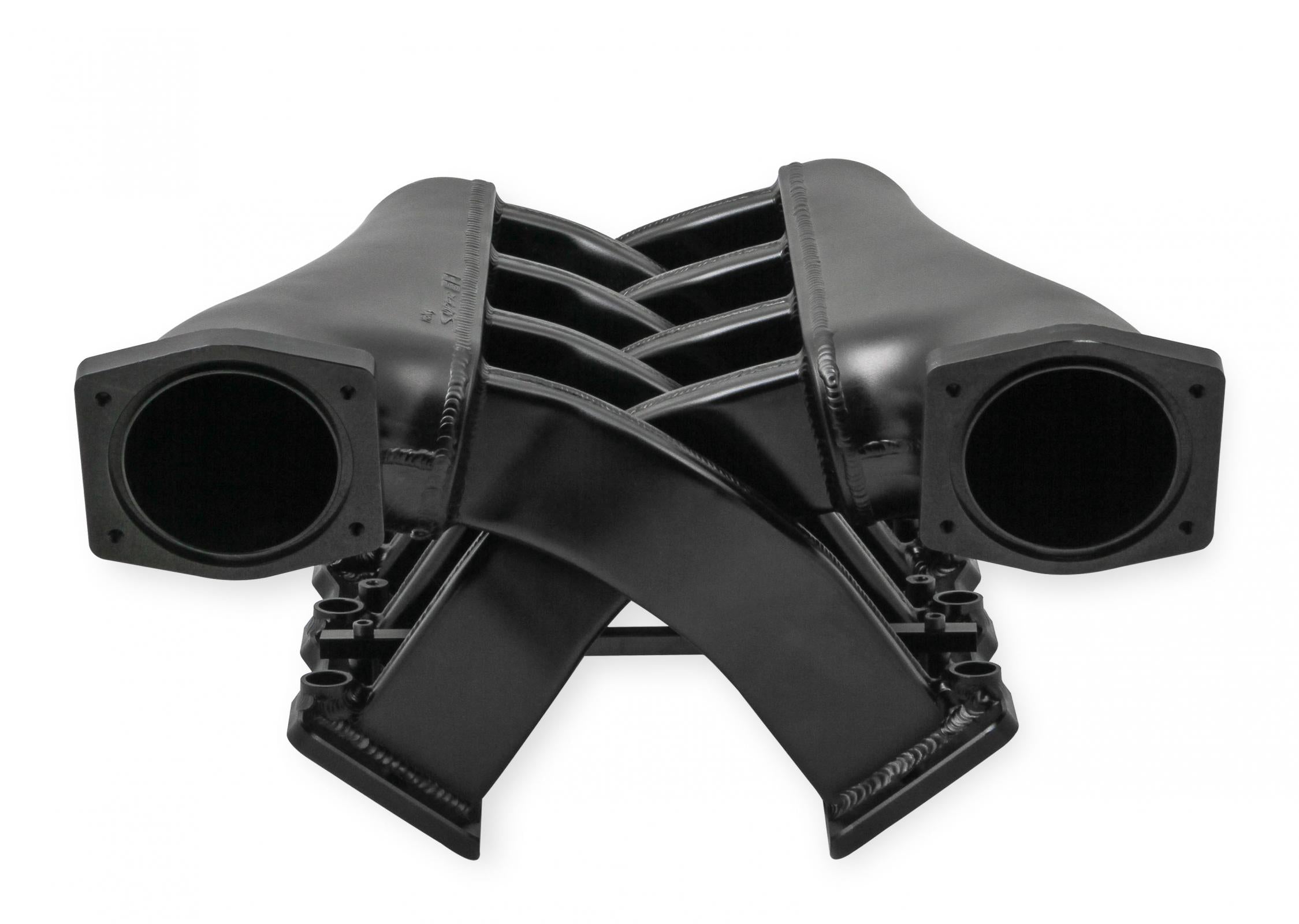 Fabricated Intake Manifold Dual Plenum 92Mm Ls1/2/6, Rail Kit Dual Plenum Inch Intake Manifold 92Mm Throttle Body Bore For GM Ls1/2/6 Engines (Includes Installation Kit, And Fuel Rail Kit) Black Finish Sniper EFI