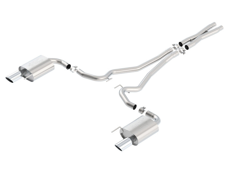 Borla Atak S Cat-Back 15-17 Ford Mustang GT 5.0L V8 MT/AT 2.5in pipe 4in tip - additional view 2