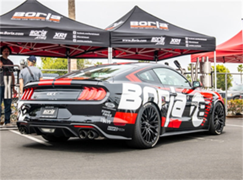 Borla 2018 Ford Mustang GT 5.0L AT/MT (w/o Valves) ATAK 3in Cat-Back Exhaust w/Carbon Fiber Tips - lifestyle view
