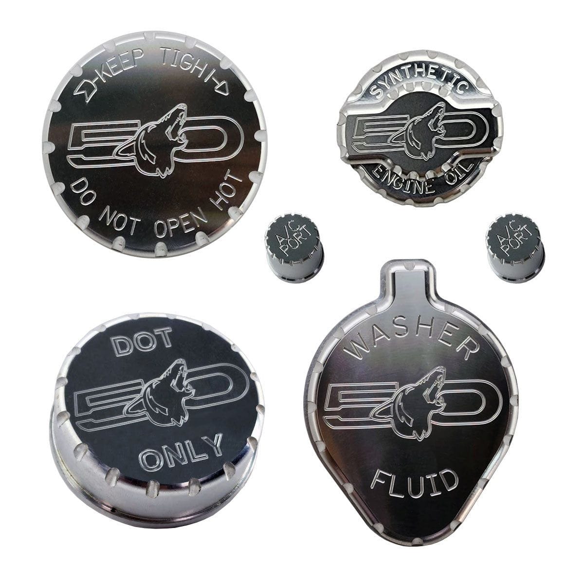 5.0 Howling Coyote Engine Cap Covers VA 2-296-717 (fits 15-26 Mustang GT) UPR