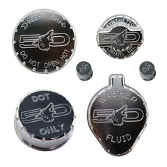 5.0 Howling Coyote Engine Cap Covers VA 2-296-717 (fits 15-26 Mustang GT) UPR