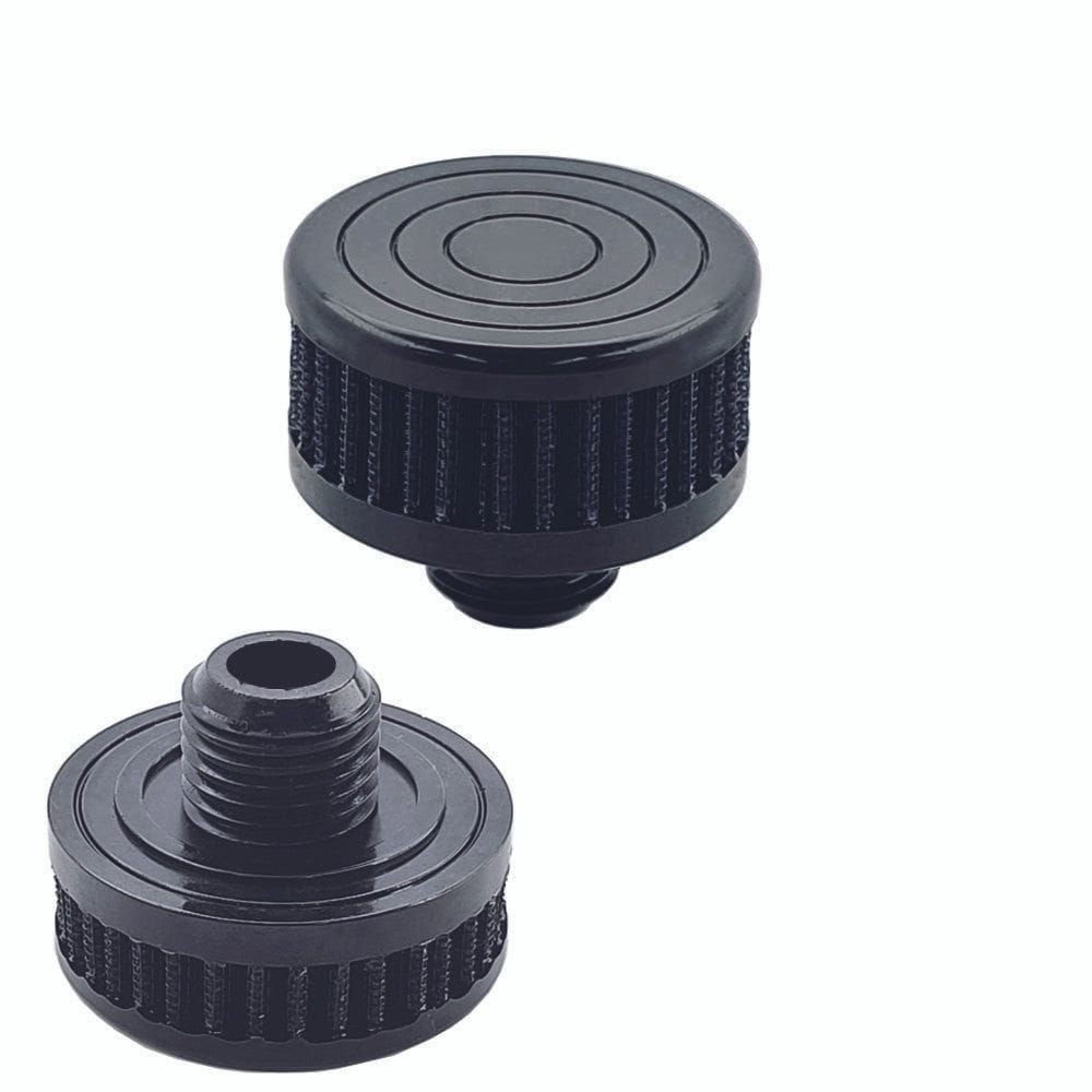 Black UPR Valve Cover Breather Filter Screw In & Push On