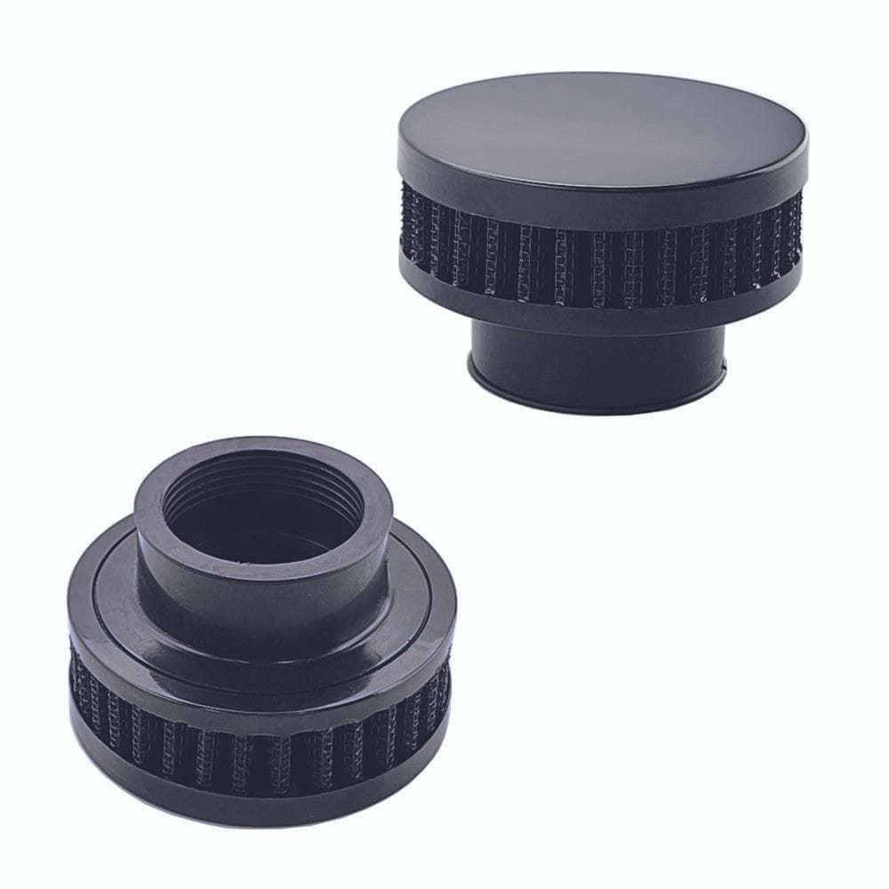 Black UPR Valve Cover Breather Filter Screw In & Push On