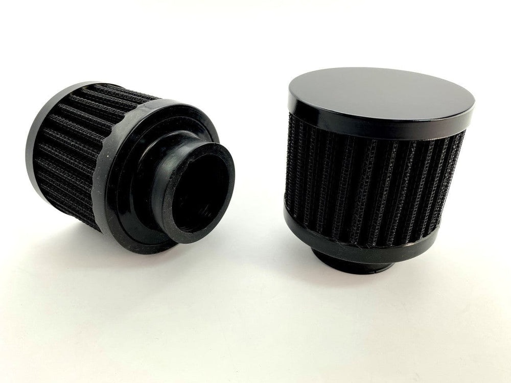 Black UPR Valve Cover Breather Filter Screw In & Push On