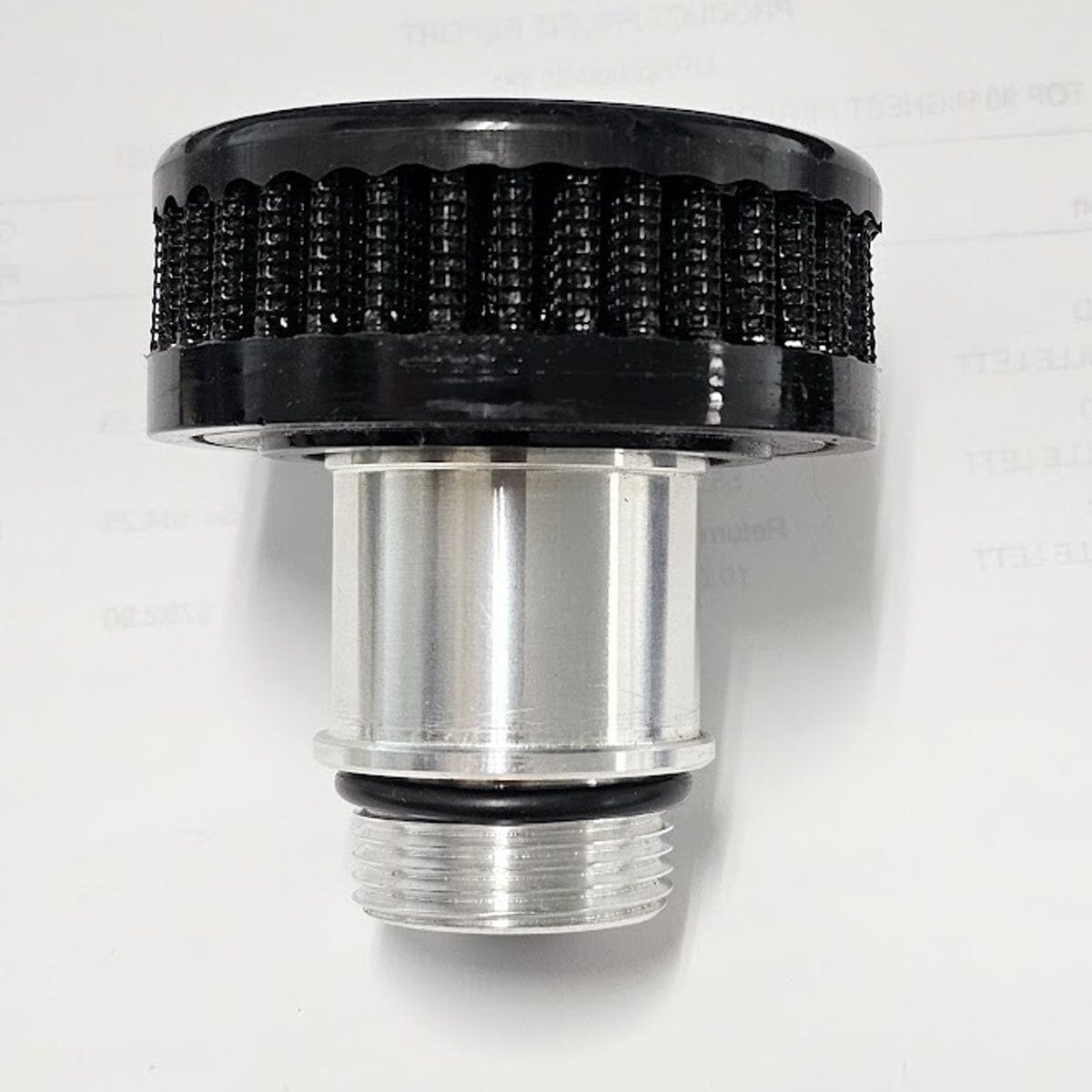 Oil Cap Breather Adapter w/Filter Holley LS Valve Cover 16ORB GM UPR
