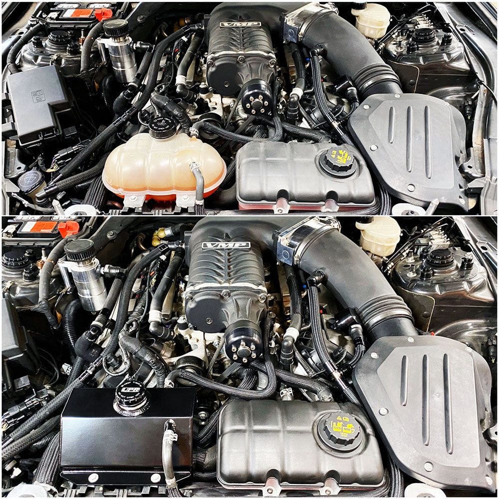 Coolant Expansion Tank Aluminum (fits 15-23 Mustang) UPR