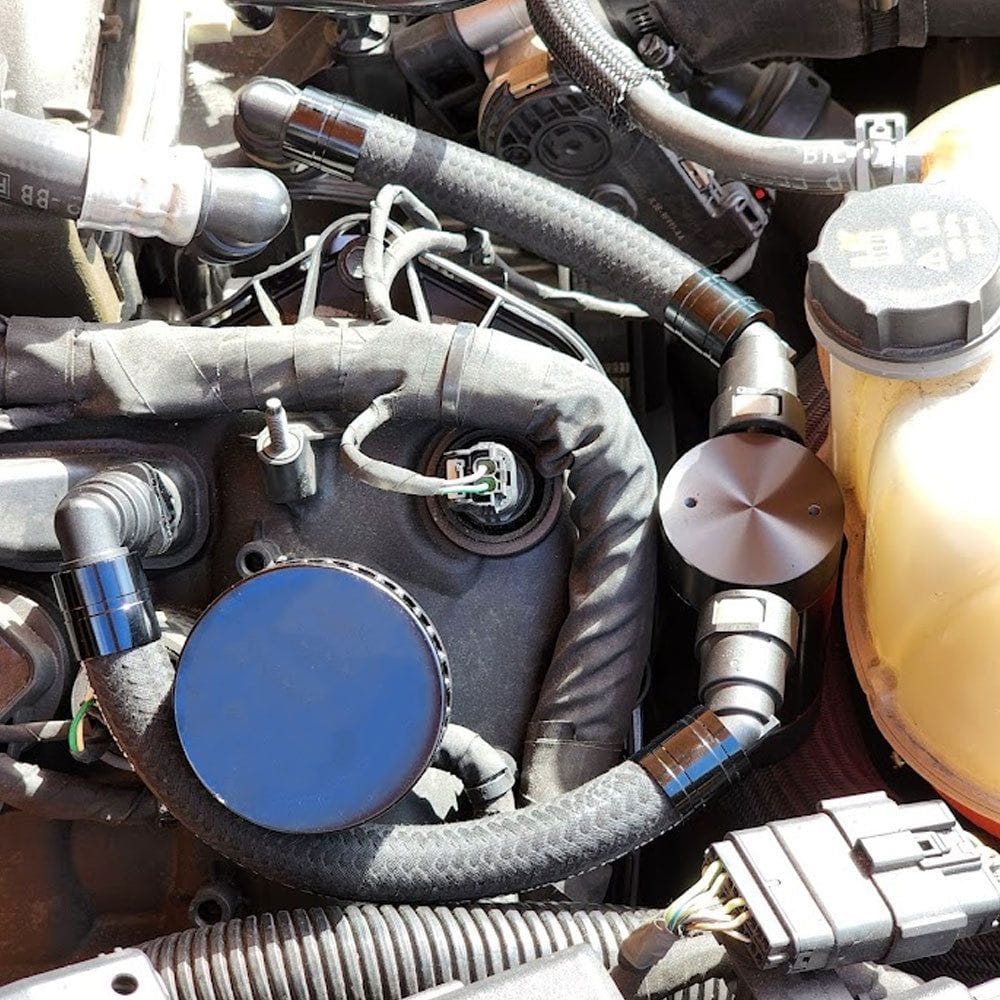 Plug N Play™ SC Oil Catch Can Separator (fits 18-22 Mustang GT) UPR