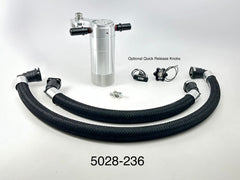Plug N Play™ SC  Oil Catch Can Separator 2.25 inch (fits 2018-2023 Jeep Trackhawk & 2021 Durango Hellcat 6.2) UPR