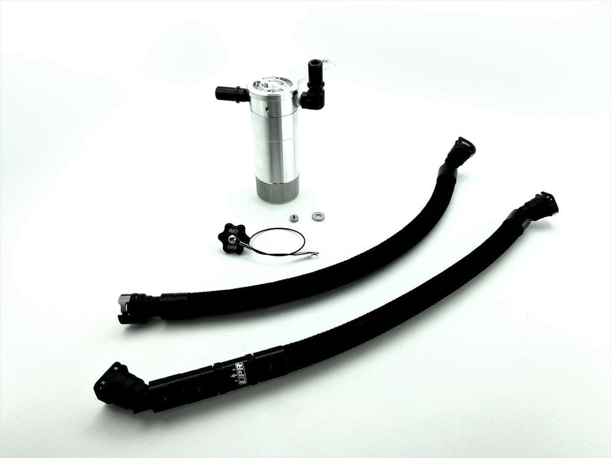 Plug N Play™ SC Single Valve Oil Catch Can Separator (fits 24 Mustang 2.3 Ecoboost) UPR