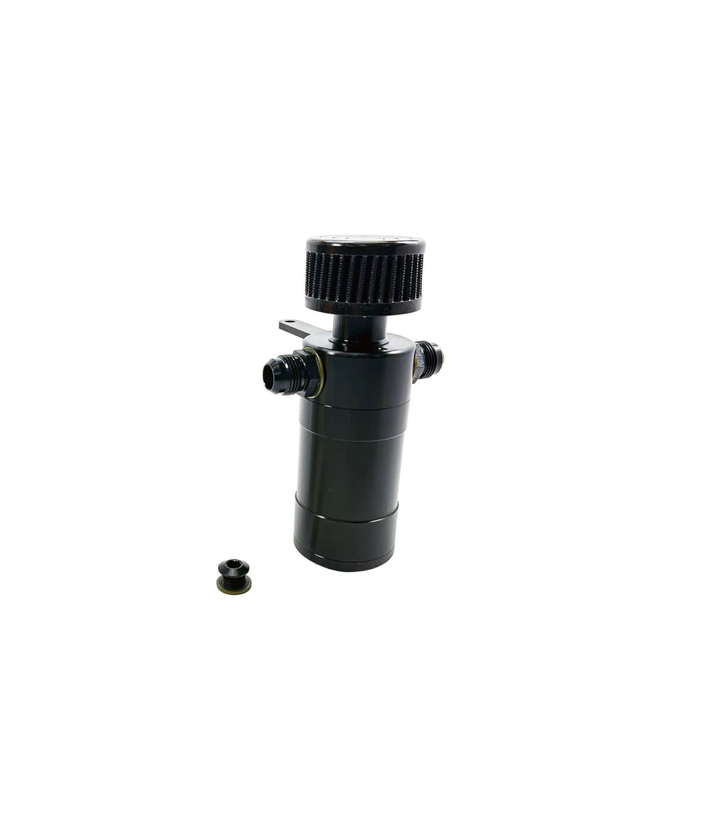 Universal Billet Engine Breather Tank Oil Separator 8an 10an 12an 5/8" Plug N Play