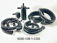 Plug N Play™ Dual Valve Oil Catch Can with CSS (fits 11-23 Mustang with Paxton, Vortech, or Procharger Supercharged) UPR