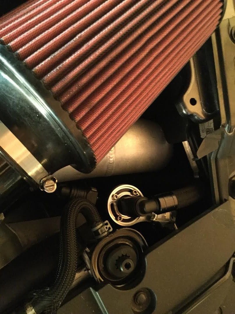 Plug N Play™ Single Valve Oil Catch Can with CSS (fits 15-22 Mustang GT with Paxton Vortech) UPR