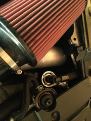 Plug N Play™ Single Valve Oil Catch Can with CSS (fits 15-22 Mustang GT with Paxton Vortech) UPR